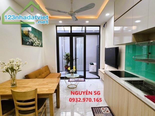 CHỈ 3x TỶ - 2 TẦNG FULL NỘI THẤT, DTSD 48 M2, NGANG CHUẨN 4M, XVNT, NGAY NGÃ TƯ HÀNG XANH. - 4