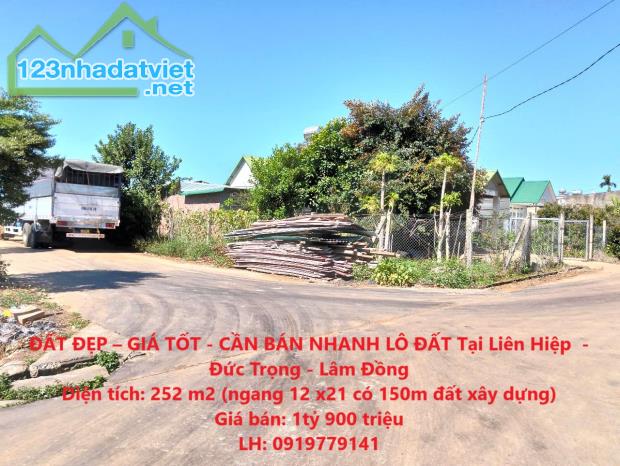 ĐẤT ĐẸP – GIÁ TỐT - CẦN BÁN NHANH LÔ ĐẤT Tại Liên Hiệp  - Đức Trọng - Lâm Đồng - 2