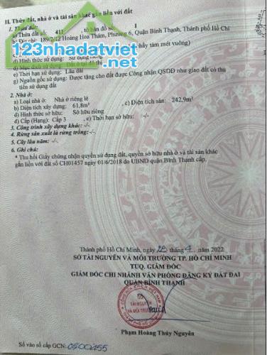 Chính chủ bán hoặc cho thuê nhà, phòng full nội thất tại Phường 6, Quận Bình Thạnh. - 2