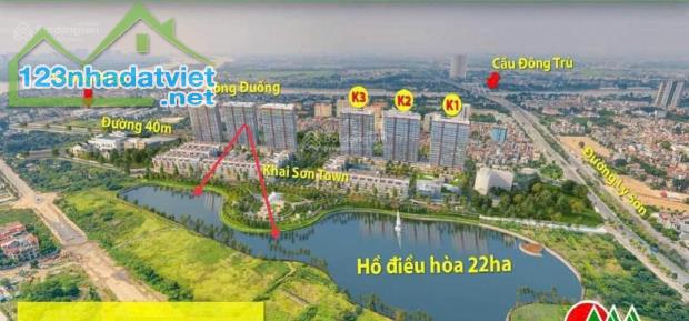 Chính chủ gửi bán căn góc 3PN 97m2 bc ĐN view hồ Khai Sơn City giá 6.55 tỷ - 1