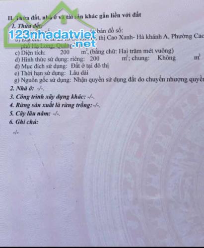 Bán Lô C6-23 KĐT Cao Xanh,Hà Khánh A. DT:200m2,MT:8m.H:Tây Bắc !!! - 4