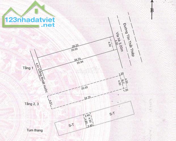 Bán nha Tôn Thất Thiệp nhiều hơn 10 PN Nhà mặt phố, mặt tiền Giá: 8,8 tỷ - 4