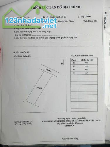 Bán đất Long Hưng, Văn Giang, Hưng Yên, 62m2, đường ô tô tránh, full thổ,2.x tỷ.0971320468 - 4