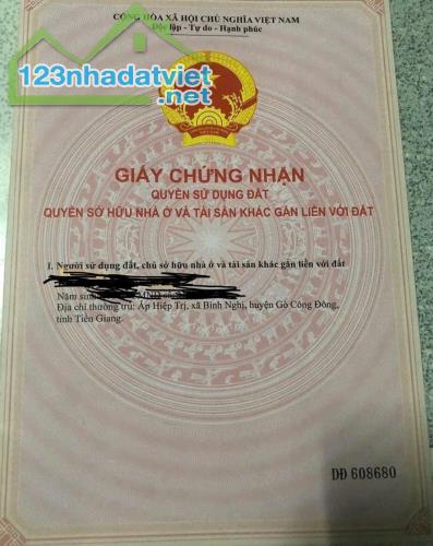 Cần Bán 673.7m2 Đất Mặt Tiền Bê Tông Đường Số 1, Huyện Gò Công Đông, Tiền Giang. - 2