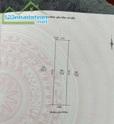 Bán đất ngõ phố Lý Quốc Bảo, TP Hải Dương, 80m2, mt 4m, ngõ oto nhỏ vào được, hướng nam - 4