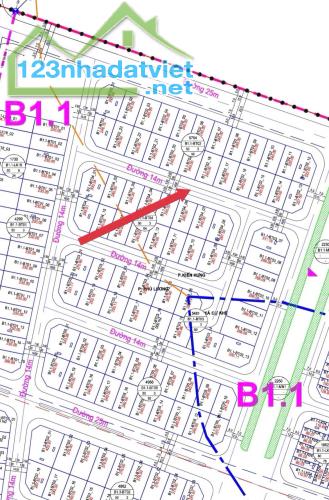 Chính chủ gửi bán lô biệt thự đã có nhà thô mặt đường 14m tại B1.1 BT2 KĐT Thanh Hà Cienco