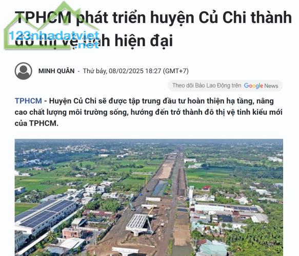 Lô Đất 80 m2, 1,39 tỷ Ngay trung Tâm Huyện Củ Chi , thích đầu tư - 3