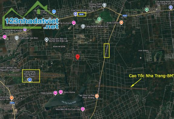 Bán 665m² Đất Eakmat, Hòa Đông – Vị Trí Vàng Gần Cảng Hàng Không & Cao Tốc