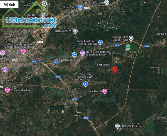Bán 665m² Đất Eakmat, Hòa Đông – Vị Trí Vàng Gần Cảng Hàng Không & Cao Tốc - 1