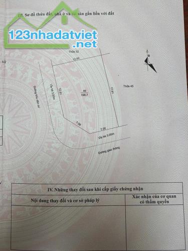 Bán đất lô góc nhà vườn KĐT Tuệ Tĩnh, TP Hải Dương 198.7m2, 2 mặt đường, vị trí đẹp