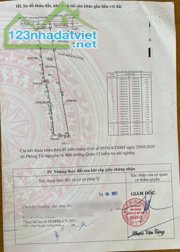 Chính chủ bán đất đường Trung Mỹ Tây 6A, phường Trung Mỹ Tây, Quận 12 - 1