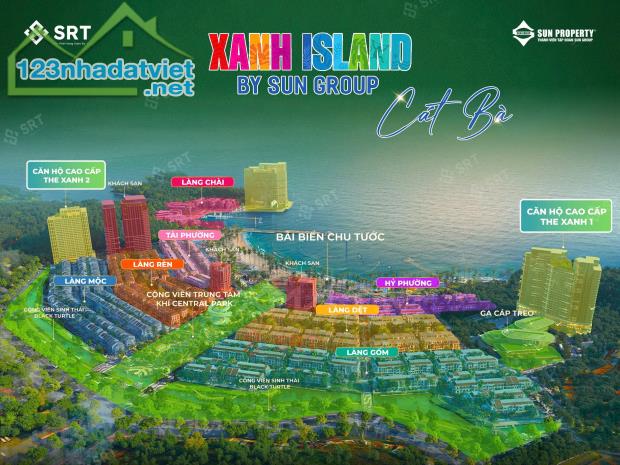 Hot! Duy nhất 5 suất ngoại giao giá tốt đặt trước ngày mở bán đợt 1 Sun Cát Bà Xanh Island