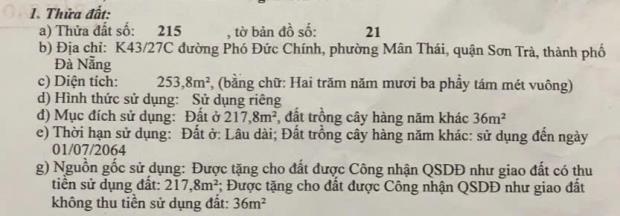 CƠ HỘI SỞ HỮU SIÊU PHẨM LÔ ĐẤT ĐẸP 250m2, 2 PHÚT RA BIỂN, PHÙ HỢP XÂY CĂN HỘ - 3