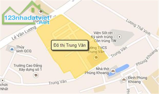 chuyển nhượng đất DT 105m2,MT 9m vỉa hè đường 20m khu đô thị Trung Văn đường Tố Hữu -Lê - 2