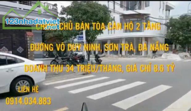 CẦN BÁN NHANH TÒA CĂN HỘ 2 TẦNG ĐƯỜNG VÕ DUY NINH - SƠN TRÀ - TP ĐÀ NẴNG