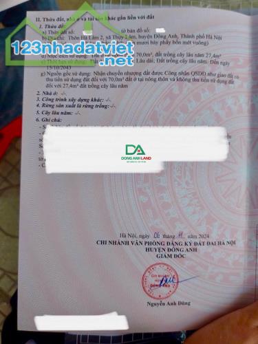 Bán lô 97.4m2 Hà Lâm 2 xã Thuỵ Lâm Đông Anh giá rẻ - 2