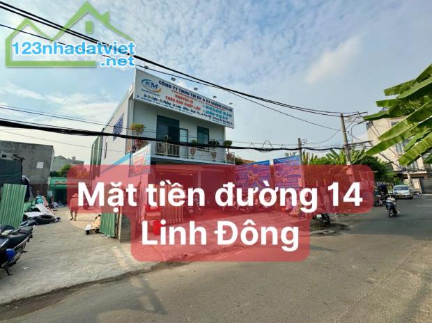 Bán lô đất MT kinh doanh đường Số 14, Linh Đông, dt 110 m² giá 7,4 tỷ - 1