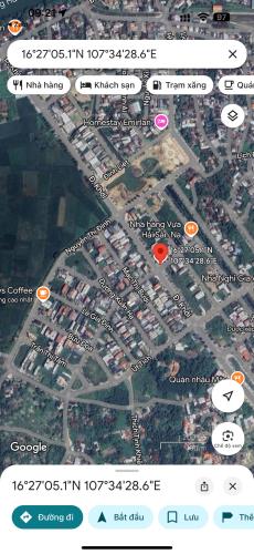 Bán đất 197,5m2, 2 Mặt tiền đường Đồng Khởi - Phan Đình Giót, KQH Bàu Vá, TP Huế