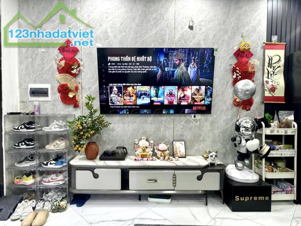 BÁN NHÀ QUẬN HAI BÀ TRƯNG NGÕ RỘNG 3M THÔNG PHỐ HỒNG MAI, 5 TẦNG MỚI NỘI THẤT ĐẸP, NỞ HẬU. - 1
