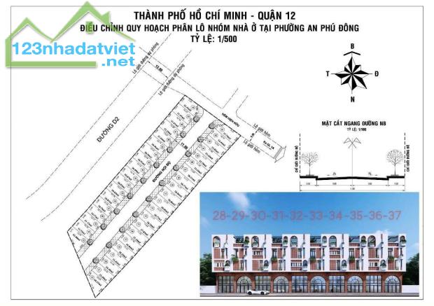 T15 - BÁN ĐẤT TẶNG NHÀ KHỦNG - ĐANG XÂY LỠ DỠ - ĐƯỜNG 12M -KHU PHÂN LÔ VIP -AN PHÚ ĐÔNG - 1