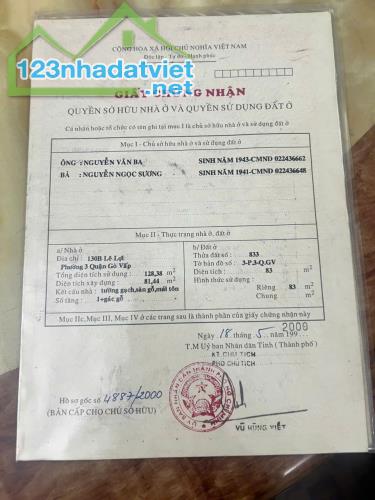 BÁN NHÀ GỘP 2 SỔ LIỀN NHAU TRƯƠNG ĐĂNG QUẾ P3, THÔNG RA PHẠM VĂN ĐỒNG GẦN NGÃ 6 Gò Vấp - 1