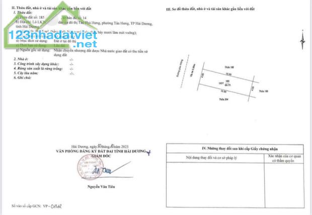 Bán 2 lô liền nhau mặt phố Lê Anh Tông, KĐT Tân Phú Hưng, TP HD, 139.5m2, mt 9m, hướng Tây - 3