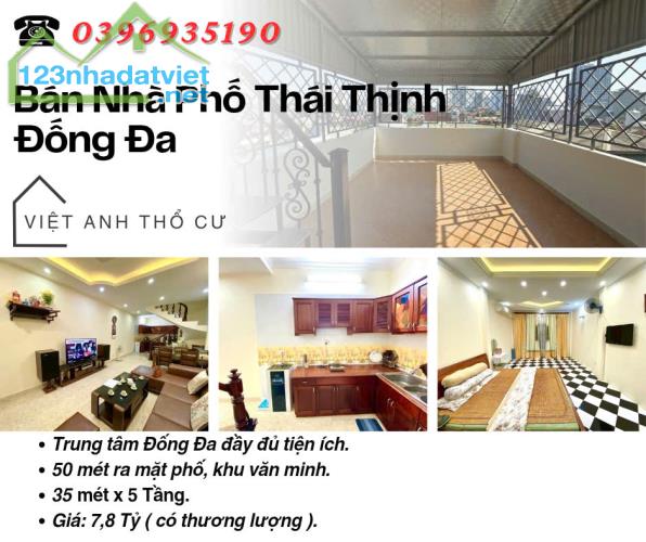 Bán nhà phố Thái Thịnh_An Sinh Đỉnh Cao_50 Mét Ra Phố_35mx5T_Giá: 7.8 Tỷ_Lh: 0396935190.