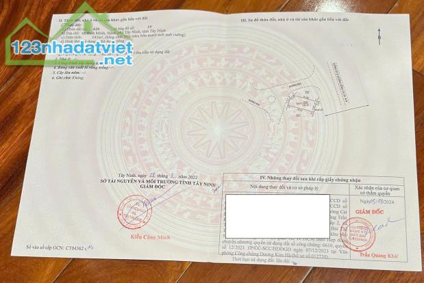 Chính Chủ Bán 2 Nền Đất Mặt Tiền Vị Trí Đẹp Tại Xã Bình Minh, TP. Tây Ninh, Tây Ninh - 1