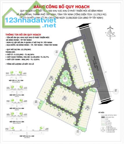 Chính Chủ Bán 2 Nền Đất Mặt Tiền Vị Trí Đẹp Tại Xã Bình Minh, TP. Tây Ninh, Tây Ninh - 2