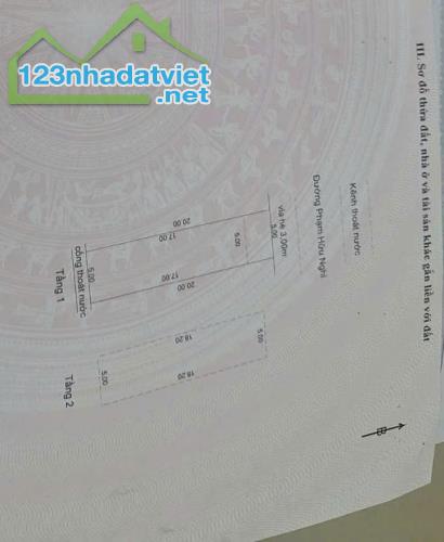 Bán nhà 2 tầng mặt tiền đường Phạm Hữu Nghi, Hòa Xuân, Cẩm Lệ, giá 3 tỷ 650 tl - 1
