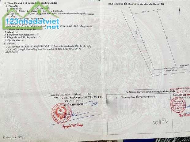 Bán đất đường Đỗ Thị Có - 1187m2 - 20x56 nở hậu 23m - xã An Phú - Củ Chi - 3