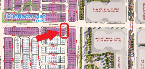 Bán Biệt thự Vinhomes Wonder City, Căn Áp Góc Hùng Đông 24, Giáp chung cư