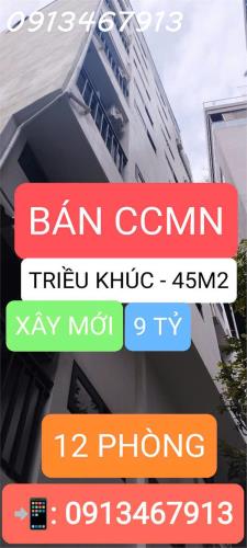 🔥 BÁN CCMN TUYỆT PHẨM TRIỀU KHÚC – 45M² – MT 7.2M – 8 TẦNG – 12 PHÒNG – DÒNG TIỀN