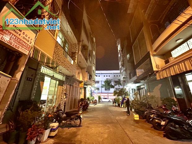 BÁN NHÀ ĐƯỜNG SỐ P4.Q4- HẺM LỚN XE TẢI QUAY ĐẦU THOẢI MÁI - KHU VỰC KINH DOANH ĐƯỢC NHIỀU - 1