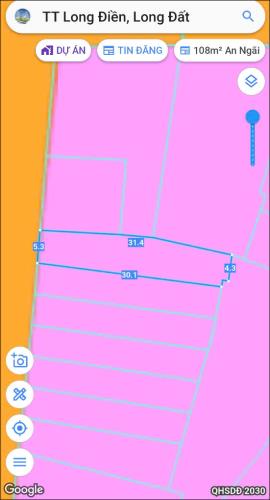 CẦN BÁN LÔ ĐẤT 184M² MẶT TIỀN ĐƯỜNG NHỰA TRUNG TÂM THỊ TRẤN LONG ĐIỀN