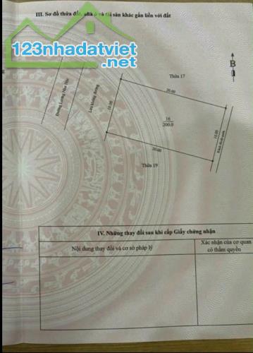 Bán lô đất 200m2 mặt đường Lương Như Học, phường Tân Hưng, TP HD, mặt tiền 10m, KD - 2