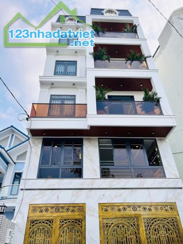HẺM NHƯ MẶT TIỀN ĐƯỜNG NHỰA 8M - 6 TẦNG - 91M2 - XE HƠI NGỦ TRONG NHÀ - THANG MÁY XỊN XÒ