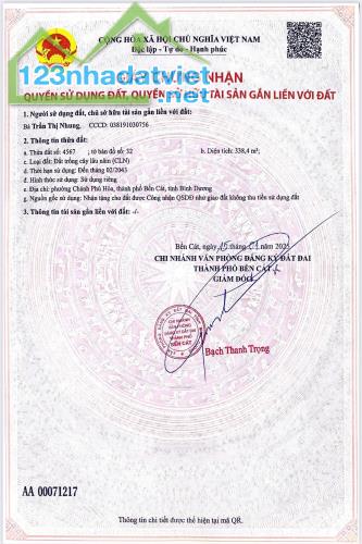 CẦN BÁN GẤP LÔ ĐẤT NỀN TẠI TRUNG TÂM TP. BẾN CÁT