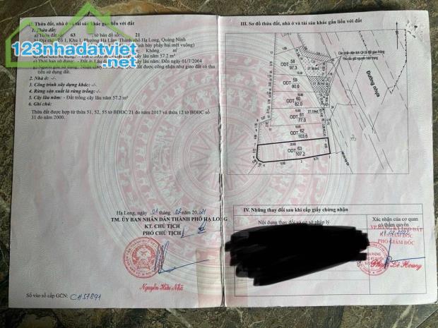 Bán Đất Mặt Đường Hà Trung,Hạ Long. DT:107m2,MT:4.6m Siêu Đẹp !!!