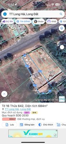 CẦN CHUYỂN NHƯỠNG LẠI GẤP NỀN ĐẤT 648M2 TRUNG TÂM THỊ TRẤN LONG HẢI - 1