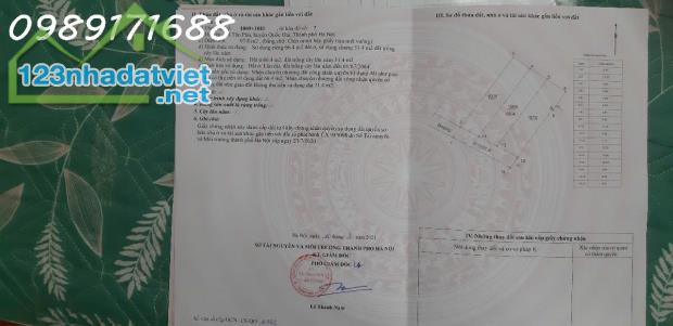 Chính chủ bán lô đất view hồ trung tâm xã Tân Phú, H. Quốc Oai, giá đầu tư: - 2