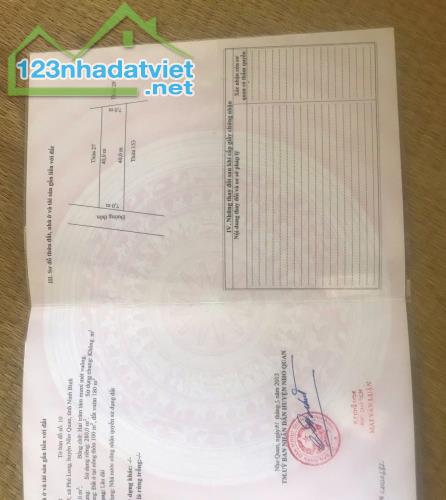 CHÍNH CHỦ BÁN ĐẤT TẠI THÔN 1, XÃ PHÚ LONG,HUYỆN NHO QUAN , TỈNH NINH BÌNH - 3