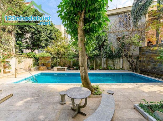Cho Thuê Biệt Thự Sân Vườn,Bể Bơi tại NGỌC THỤY ,dt 500m giá 87tr - 5