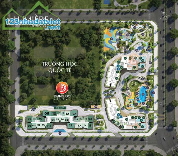 SMART CITY - LUMIÈRE Evergreen - Studio A1 - Tầng Thấp Ban Công Đông Nam Chỉ 3,050 Bao Phí - 1