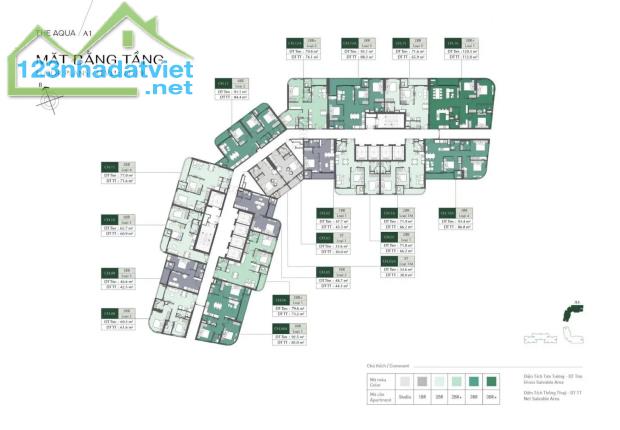 SMART CITY - LUMIÈRE Evergreen - Studio A1 - Tầng Thấp Ban Công Đông Nam Chỉ 3,050 Bao Phí - 3