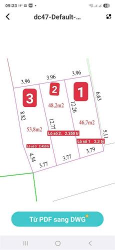 💰 Cơ Hội Đầu Tư! Đất Vuông Vắn DT 46.7m² – Sổ Đỏ Chính Chủ – Giá 2 Tỷ 3 - 2