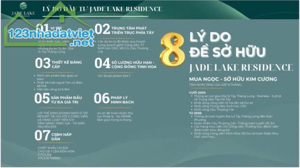 Chính chủ chuyển nhượng 160m2 ĐẤU GIÁ TÂY TỰU Jade Lake: - 2