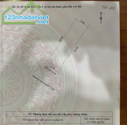 Bán đất mặt tiền Hoà Phú 23 (điện âm) khu E Kim Long City Đà Nẵng