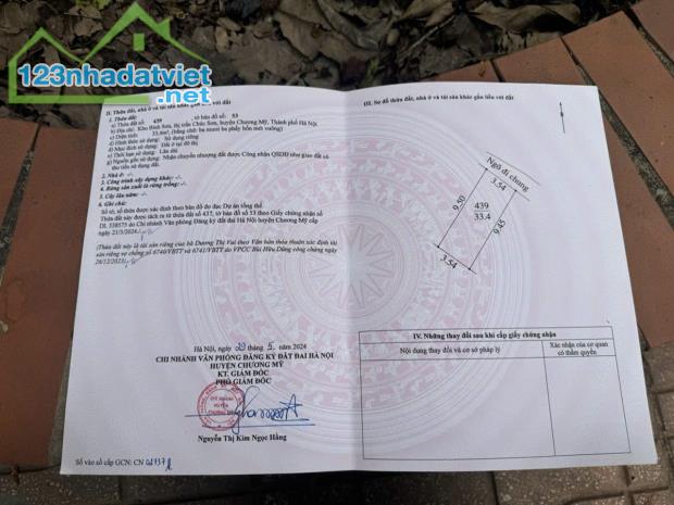 CẦN BÁN MẢNH 40M TẠI THỊ TRẤN CHÚC SƠN, CHƯƠNG MỸ