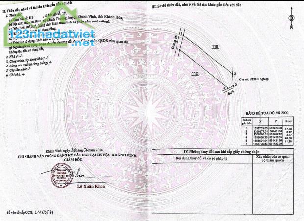 Bán đất vườn Khánh Thượng giá rẻ cạnh bên suối chảy quanh năm gần Quốc Lộ 27C - 1
